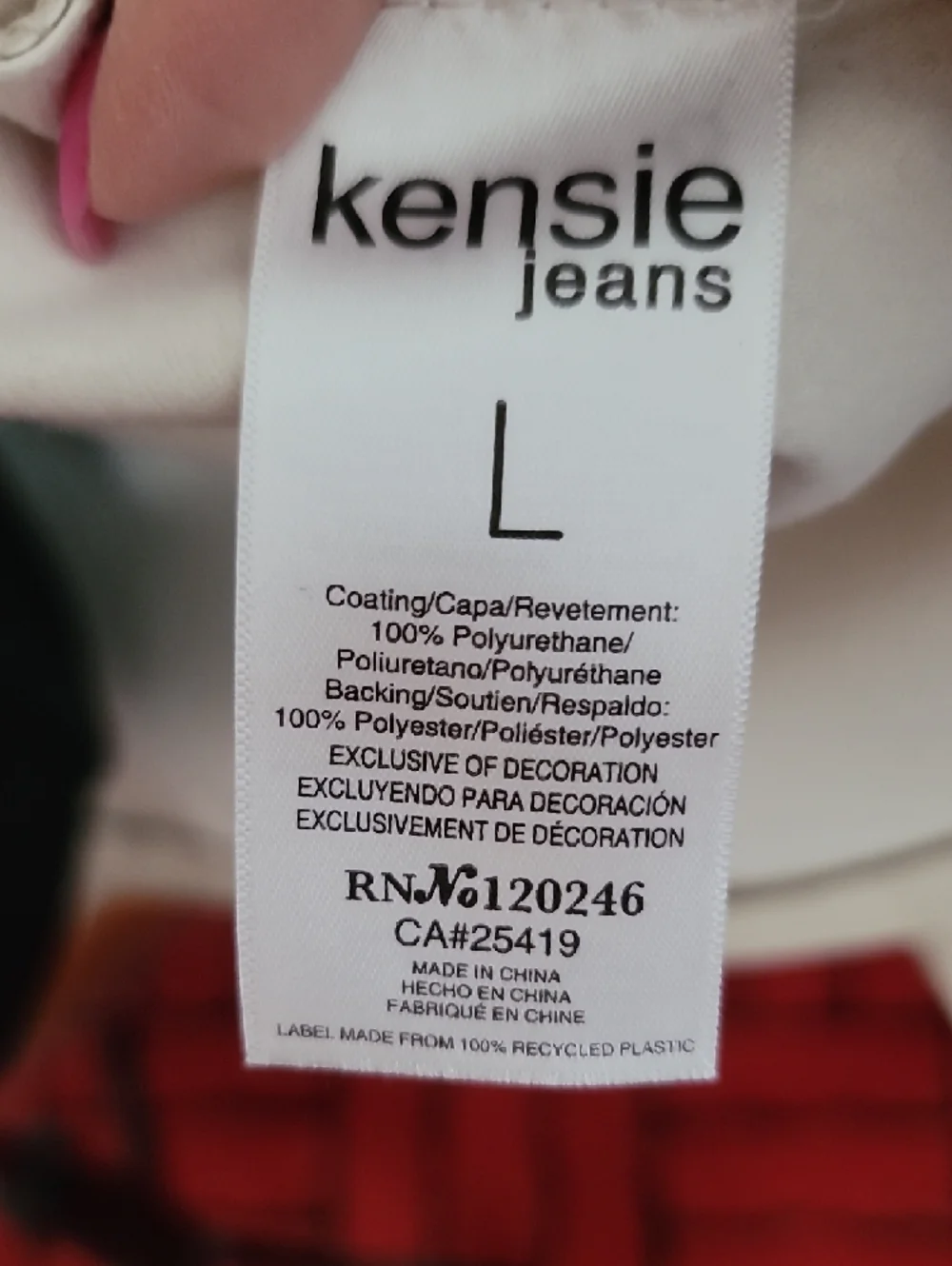 Kensie Light Cream Faux Leather Shacket - Picture 11 of 11